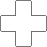 A medical cross icon on a black background.
